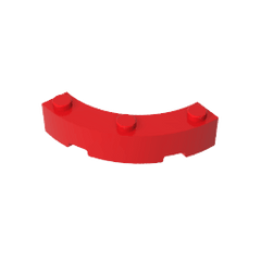Brick Round Corner 4 x 4 Macaroni Wide with 3 Studs #48092 Brick Round Corner 4 x 4 Macaroni Wide with 3 Studs #48092 - 10-Red Lego Block Sets Alternative