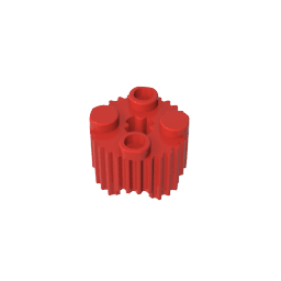 Brick Round 2 x 2 [Grill] #92947 Brick Round 2 x 2 [Grill] #92947 - 10-Red Lego Block Sets Alternative