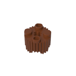 Brick Round 2 x 2 [Grill] #92947 Brick Round 2 x 2 [Grill] #92947 - 81-Reddish Brown Lego Block Sets Alternative