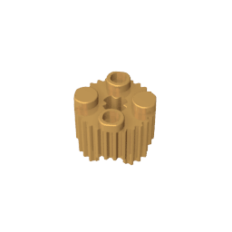 Brick Round 2 x 2 [Grill] #92947 Brick Round 2 x 2 [Grill] #92947 - 35-Pearl Gold Lego Block Sets Alternative