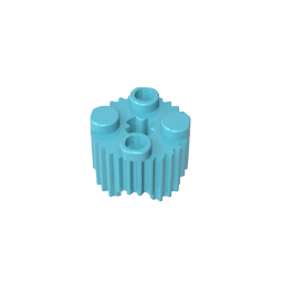 Brick Round 2 x 2 [Grill] #92947 Brick Round 2 x 2 [Grill] #92947 - 46-Medium Azure Lego Block Sets Alternative