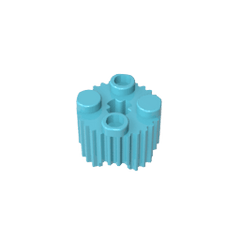 Brick Round 2 x 2 [Grill] #92947 Brick Round 2 x 2 [Grill] #92947 - 46-Medium Azure Lego Block Sets Alternative