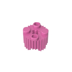Brick Round 2 x 2 [Grill] #92947 Brick Round 2 x 2 [Grill] #92947 - 12-Dark Pink Lego Block Sets Alternative