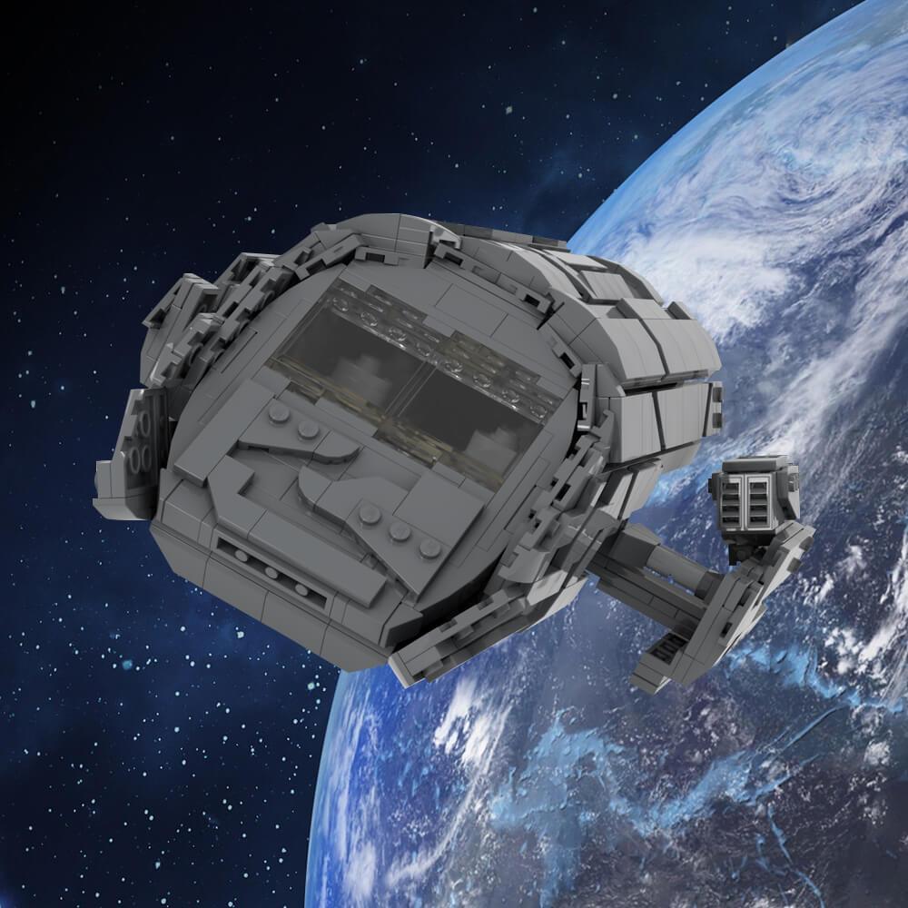 Atlantis Spacegate with Puddle Jumper Gateships/Lantean Jumpers MOC Building Block Bricks |MocPixel Atlantis Spacegate with Puddle Jumper Gateships/Lantean Jumpers MOC Building Block Bricks |MocPixel - Puddle Jumper Lego Block Sets Alternative