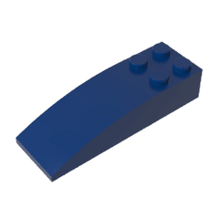 Brick Curved 6 x 2 #44126 Brick Curved 6 x 2 #44126 - 55-Dark Blue Lego Block Sets Alternative
