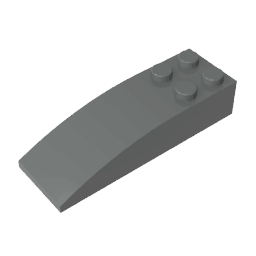 Brick Curved 6 x 2 #44126 Brick Curved 6 x 2 #44126 - 72-Dark Bluish Gray Lego Block Sets Alternative
