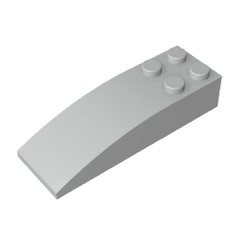 Brick Curved 6 x 2 #44126 Brick Curved 6 x 2 #44126 - 71-Light Bluish Gray Lego Block Sets Alternative