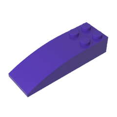 Brick Curved 6 x 2 #44126 Brick Curved 6 x 2 #44126 - 60-Dark Purple Lego Block Sets Alternative