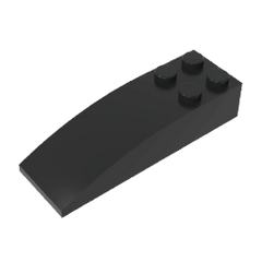 Brick Curved 6 x 2 #44126 Brick Curved 6 x 2 #44126 - 80-Black Lego Block Sets Alternative