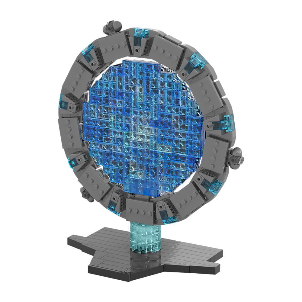 Atlantis Spacegate with Puddle Jumper Gateships/Lantean Jumpers MOC Building Block Bricks |MocPixel Atlantis Spacegate with Puddle Jumper Gateships/Lantean Jumpers MOC Building Block Bricks |MocPixel - Gate Lego Block Sets Alternative