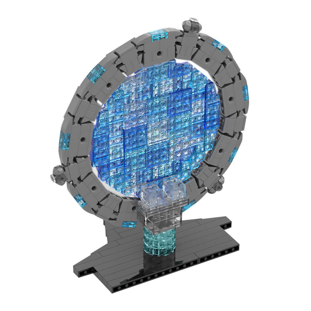 Atlantis Spacegate with Puddle Jumper Gateships/Lantean Jumpers MOC Building Block Bricks |MocPixel Atlantis Spacegate with Puddle Jumper Gateships/Lantean Jumpers MOC Building Block Bricks |MocPixel - Puddle Jumper Lego Block Sets Alternative