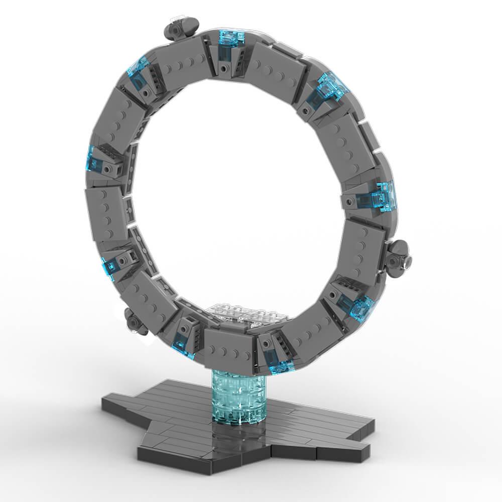 Atlantis Spacegate with Puddle Jumper Gateships/Lantean Jumpers MOC Building Block Bricks |MocPixel Atlantis Spacegate with Puddle Jumper Gateships/Lantean Jumpers MOC Building Block Bricks |MocPixel - Puddle Jumper Lego Block Sets Alternative