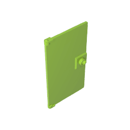 Door 1 x 4 x 6 Smooth with Square Handle Plinth #60616 Door 1 x 4 x 6 Smooth with Square Handle Plinth #60616 - 42-Lime Lego Block Sets Alternative