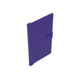 Door 1 x 4 x 6 Smooth with Square Handle Plinth #60616 Door 1 x 4 x 6 Smooth with Square Handle Plinth #60616 - 60-Dark Purple Lego Block Sets Alternative