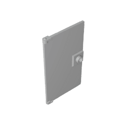 Door 1 x 4 x 6 Smooth with Square Handle Plinth #60616 Door 1 x 4 x 6 Smooth with Square Handle Plinth #60616 - 71-Light Bluish Gray Lego Block Sets Alternative