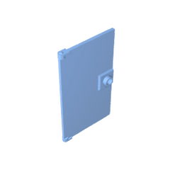 Door 1 x 4 x 6 Smooth with Square Handle Plinth #60616 Door 1 x 4 x 6 Smooth with Square Handle Plinth #60616 - 53-Bright Light Blue Lego Block Sets Alternative