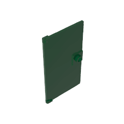 Door 1 x 4 x 6 Smooth with Square Handle Plinth #60616 Door 1 x 4 x 6 Smooth with Square Handle Plinth #60616 - 47-Dark Green Lego Block Sets Alternative