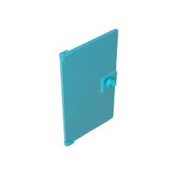 Door 1 x 4 x 6 Smooth with Square Handle Plinth #60616 Door 1 x 4 x 6 Smooth with Square Handle Plinth #60616 - 46-Medium Azure Lego Block Sets Alternative