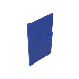 Door 1 x 4 x 6 Smooth with Square Handle Plinth #60616 Door 1 x 4 x 6 Smooth with Square Handle Plinth #60616 - 50-Blue Lego Block Sets Alternative
