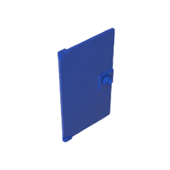 Door 1 x 4 x 6 Smooth with Square Handle Plinth #60616 Door 1 x 4 x 6 Smooth with Square Handle Plinth #60616 - 50-Blue Lego Block Sets Alternative
