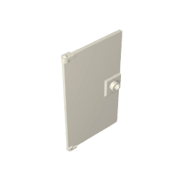 Door 1 x 4 x 6 Smooth with Square Handle Plinth #60616 Door 1 x 4 x 6 Smooth with Square Handle Plinth #60616 - 90-White Lego Block Sets Alternative