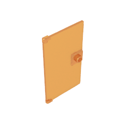 Door 1 x 4 x 6 Smooth with Square Handle Plinth #60616 Door 1 x 4 x 6 Smooth with Square Handle Plinth #60616 - 120-Trans Orange Lego Block Sets Alternative