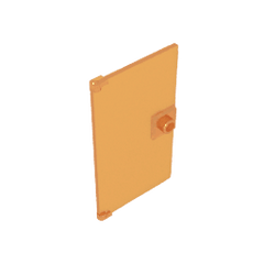 Door 1 x 4 x 6 Smooth with Square Handle Plinth #60616 Door 1 x 4 x 6 Smooth with Square Handle Plinth #60616 - 120-Trans Orange Lego Block Sets Alternative
