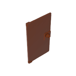 Door 1 x 4 x 6 Smooth with Square Handle Plinth #60616 Door 1 x 4 x 6 Smooth with Square Handle Plinth #60616 - 81-Reddish Brown Lego Block Sets Alternative