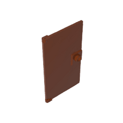 Door 1 x 4 x 6 Smooth with Square Handle Plinth #60616 Door 1 x 4 x 6 Smooth with Square Handle Plinth #60616 - 81-Reddish Brown Lego Block Sets Alternative