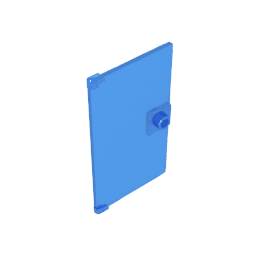 Door 1 x 4 x 6 Smooth with Square Handle Plinth #60616 Door 1 x 4 x 6 Smooth with Square Handle Plinth #60616 - 150-Trans Dark Blue Lego Block Sets Alternative