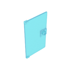 Door 1 x 4 x 6 Smooth with Square Handle Plinth #60616 Door 1 x 4 x 6 Smooth with Square Handle Plinth #60616 - 152-Trans Light Blue Lego Block Sets Alternative