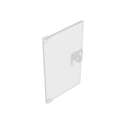 Door 1 x 4 x 6 Smooth with Square Handle Plinth #60616 Door 1 x 4 x 6 Smooth with Square Handle Plinth #60616 - 180-Trans Clear Lego Block Sets Alternative