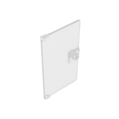 Door 1 x 4 x 6 Smooth with Square Handle Plinth #60616 Door 1 x 4 x 6 Smooth with Square Handle Plinth #60616 - 180-Trans Clear Lego Block Sets Alternative