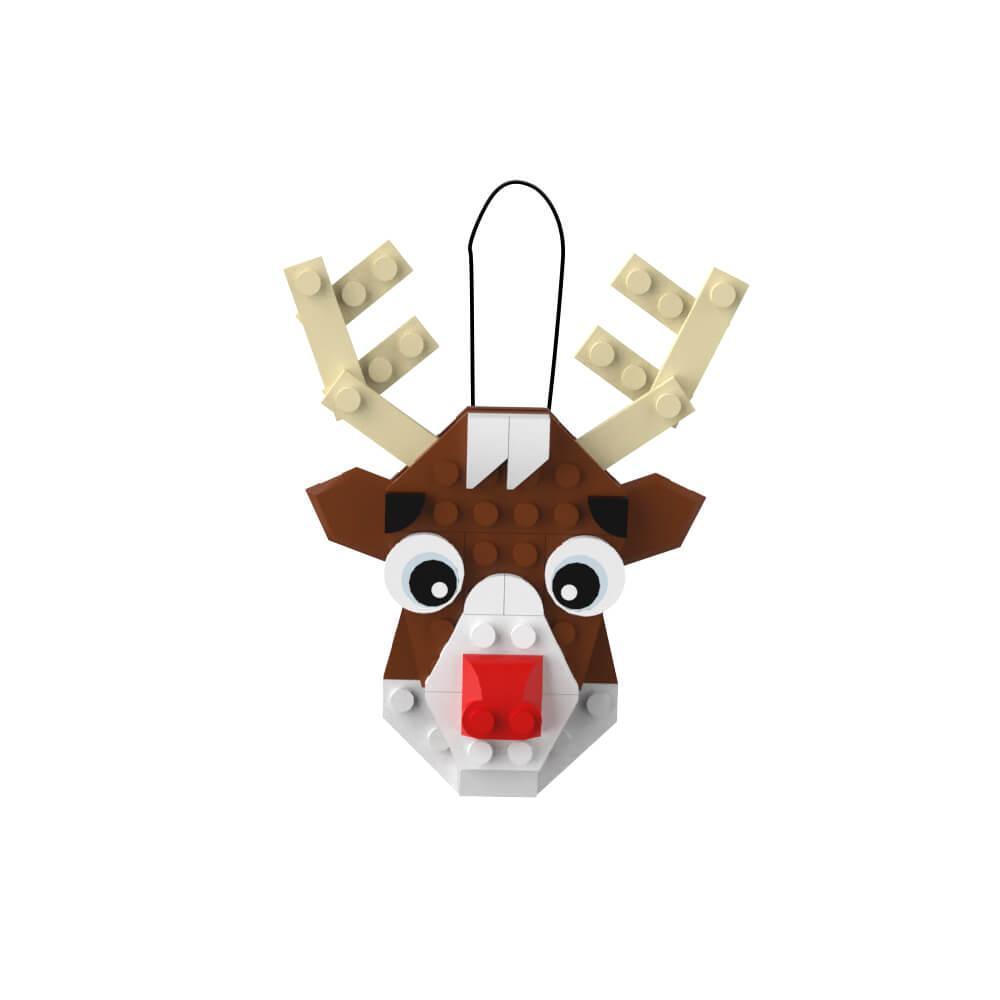 Christmas Pendant - MOC MOC Building Block Bricks |MocPixel Christmas Pendant - MOC MOC Building Block Bricks |MocPixel - Christmas elk Lego Block Sets Alternative