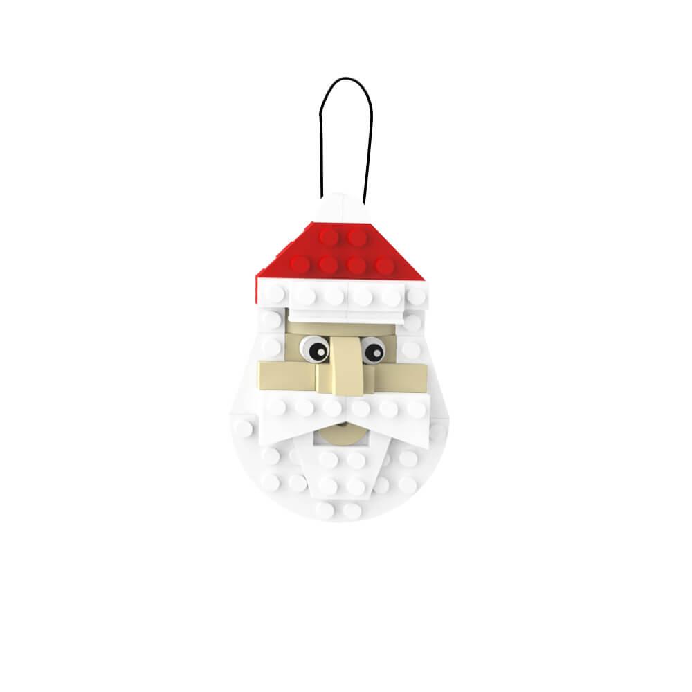 Christmas Pendant - MOC MOC Building Block Bricks |MocPixel Christmas Pendant - MOC MOC Building Block Bricks |MocPixel - Santa Claus Lego Block Sets Alternative