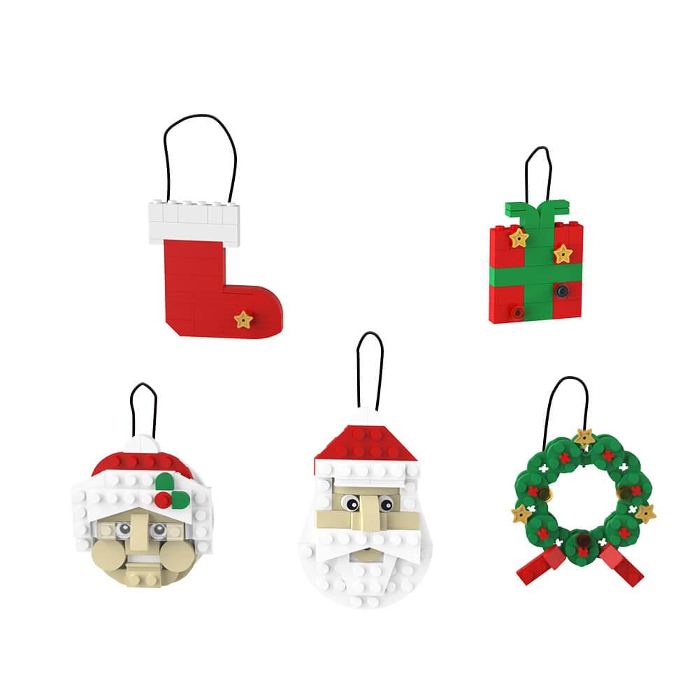 Christmas Pendant - MOC MOC Building Block Bricks |MocPixel Christmas Pendant - MOC MOC Building Block Bricks |MocPixel - 14 Sets Combo Lego Block Sets Alternative