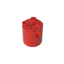 Brick Round 2 x 2 x 2 Robot Body – without Bottom Axle Holder #30361 Brick Round 2 x 2 x 2 Robot Body – without Bottom Axle Holder #30361 - 10-Red Lego Block Sets Alternative