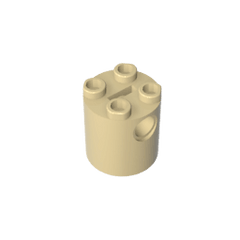 Brick Round 2 x 2 x 2 Robot Body – without Bottom Axle Holder #30361 Brick Round 2 x 2 x 2 Robot Body – without Bottom Axle Holder #30361 - 31-Tan Lego Block Sets Alternative