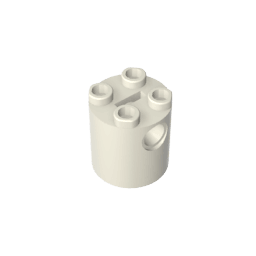 Brick Round 2 x 2 x 2 Robot Body – without Bottom Axle Holder #30361 Brick Round 2 x 2 x 2 Robot Body – without Bottom Axle Holder #30361 - 90-White Lego Block Sets Alternative
