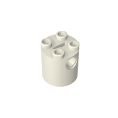Brick Round 2 x 2 x 2 Robot Body – without Bottom Axle Holder #30361 Brick Round 2 x 2 x 2 Robot Body – without Bottom Axle Holder #30361 - 90-White Lego Block Sets Alternative