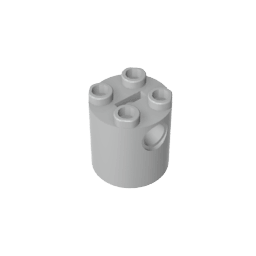 Brick Round 2 x 2 x 2 Robot Body – without Bottom Axle Holder #30361 Brick Round 2 x 2 x 2 Robot Body – without Bottom Axle Holder #30361 - 71-Light Bluish Gray Lego Block Sets Alternative