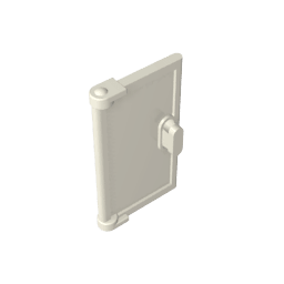 Door 1 x 2 x 3 with Vertical Handle, New Mold for Tabless Frames #60614 Door 1 x 2 x 3 with Vertical Handle, New Mold for Tabless Frames #60614 - 90-White Lego Block Sets Alternative