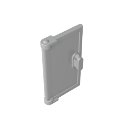 Door 1 x 2 x 3 with Vertical Handle, New Mold for Tabless Frames #60614 Door 1 x 2 x 3 with Vertical Handle, New Mold for Tabless Frames #60614 - 71-Light Bluish Gray Lego Block Sets Alternative