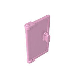 Door 1 x 2 x 3 with Vertical Handle, New Mold for Tabless Frames #60614 Door 1 x 2 x 3 with Vertical Handle, New Mold for Tabless Frames #60614 - 11-Bright Pink Lego Block Sets Alternative