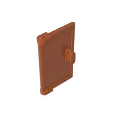 Door 1 x 2 x 3 with Vertical Handle, New Mold for Tabless Frames #60614 Door 1 x 2 x 3 with Vertical Handle, New Mold for Tabless Frames #60614 - 83-Dark Orange Lego Block Sets Alternative