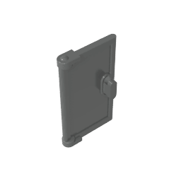 Door 1 x 2 x 3 with Vertical Handle, New Mold for Tabless Frames #60614 Door 1 x 2 x 3 with Vertical Handle, New Mold for Tabless Frames #60614 - 72-Dark Bluish Gray Lego Block Sets Alternative