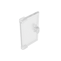 Door 1 x 2 x 3 with Vertical Handle, New Mold for Tabless Frames #60614 Door 1 x 2 x 3 with Vertical Handle, New Mold for Tabless Frames #60614 - 180-Trans Clear Lego Block Sets Alternative