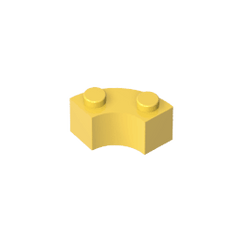 Brick Round Corner 2 x 2 Macaroni with Stud Notch and Reinforced Underside [New Style] #85080 Brick Round Corner 2 x 2 Macaroni with Stud Notch and Reinforced Underside [New Style] #85080 - 30-Yellow Lego Block Sets Alternative