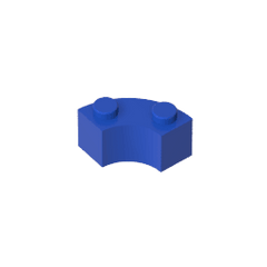 Brick Round Corner 2 x 2 Macaroni with Stud Notch and Reinforced Underside [New Style] #85080 Brick Round Corner 2 x 2 Macaroni with Stud Notch and Reinforced Underside [New Style] #85080 - 50-Blue Lego Block Sets Alternative