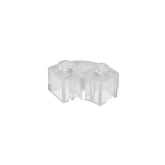 Brick Round Corner 2 x 2 Macaroni with Stud Notch and Reinforced Underside [New Style] #85080 Brick Round Corner 2 x 2 Macaroni with Stud Notch and Reinforced Underside [New Style] #85080 - 180-Trans Clear Lego Block Sets Alternative